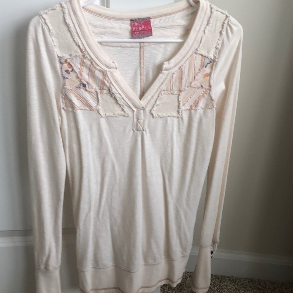 Casual free people long sleeve shirt